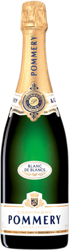 72,95 € Kostenloser Versand | Weißer Sekt Pommery Blanc de Blancs Brut Große Reserve A.O.C. Champagne Champagner Frankreich Chardonnay Flasche 75 cl