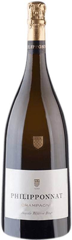 88,95 € Бесплатная доставка | Белое игристое Philipponnat Royale Réserve брют Гранд Резерв A.O.C. Champagne шампанское Франция Pinot Black, Chardonnay, Pinot Meunier бутылка Магнум 1,5 L