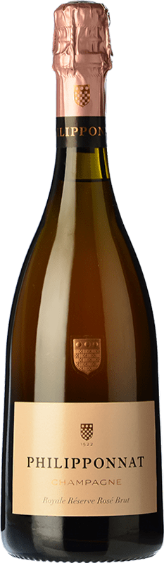 51,95 € 送料無料 | ロゼスパークリングワイン Philipponnat Rosé Royale Brut グランド・リザーブ A.O.C. Champagne シャンパン フランス Pinot Black, Chardonnay, Pinot Meunier ボトル 75 cl