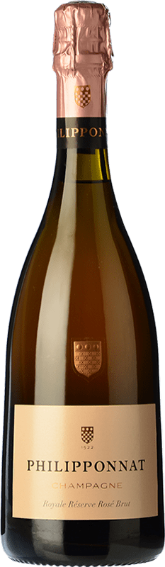 94,95 € Envoi gratuit | Vin Mousseux Rosé Philipponnat Royale Brut Rosé Réserve A.O.C. Champagne Champagne France Pinot Noir, Chardonnay, Pinot Meunier Bouteille 75 cl