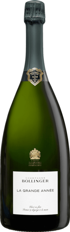 491,95 € Envoi gratuit | Vin Mousseux Blanc Bollinger La Grande Année Brut Grande Réserve A.O.C. Champagne Champagne France Pinot Noir, Chardonnay Bouteille Magnum 1,5 L