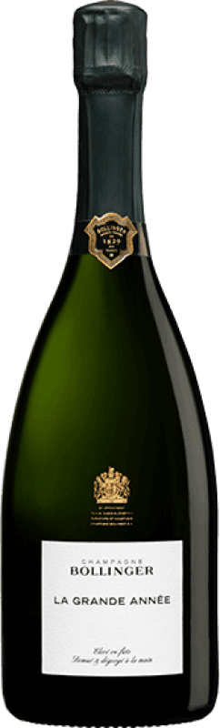 1 719,95 € Бесплатная доставка | Белое игристое Bollinger La Grande Année брют Гранд Резерв A.O.C. Champagne шампанское Франция Pinot Black, Chardonnay Бутылка Иеровоам-Двойной Магнум 3 L