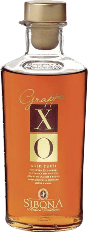 51,95 € Envío gratis | Grappa Sibona XO Extra Old — Extra Viejo Italia Botella Medium 50 cl