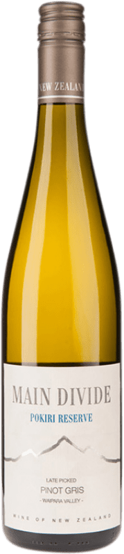 38,95 € Envio grátis | Vinho branco Main Divide Pokiri Reserva I.G. Waipara Waipara Nova Zelândia Pinot Cinza Garrafa 75 cl