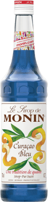 14,95 € Free Shipping | Curaçao Monin Sirope Blue Edition France Bottle 70 cl Alcohol-Free