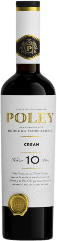 33,95 € Бесплатная доставка | Сладкое вино Toro Albalá Poley Cream Solera D.O. Montilla-Moriles Андалусия Испания Pedro Ximénez 10 Лет бутылка Medium 50 cl