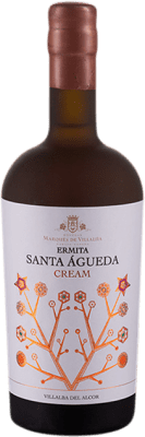 17,95 € Free Shipping | Fortified wine Marqués de Villalúa Ermita Santa Águeda Cream D.O. Condado de Huelva Andalusia Spain Pedro Ximénez Medium Bottle 50 cl