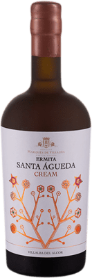 18,95 € Бесплатная доставка | Крепленое вино Marqués de Villalúa Ermita Santa Águeda Cream D.O. Condado de Huelva Андалусия Испания Pedro Ximénez бутылка Medium 50 cl