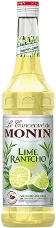 9,95 € Envio grátis | Schnapp Monin Concentrado de Lima Lime Rantcho França Garrafa 70 cl Sem Álcool