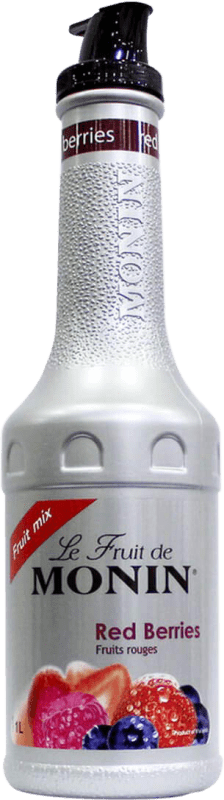 25,95 € Free Shipping | Schnapp Monin Puré de Frutos Rojos Red Berries France Bottle 1 L Alcohol-Free