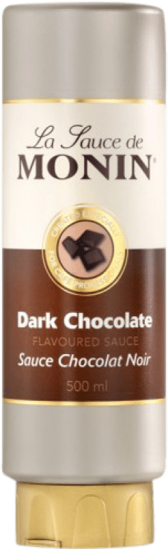 9,95 € Free Shipping | Schnapp Monin Crema Sauce Dark Chocolate France Medium Bottle 50 cl Alcohol-Free