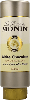 12,95 € Envio grátis | Schnapp Monin Crema Sauce White Chocolate França Garrafa Medium 50 cl Sem Álcool
