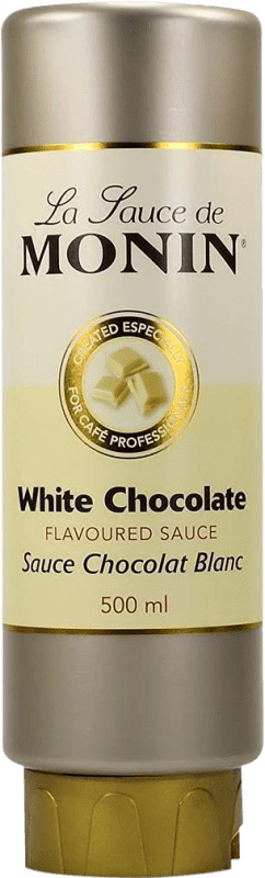 12,95 € Бесплатная доставка | Schnapp Monin Crema Sauce White Chocolate Франция бутылка Medium 50 cl Без алкоголя