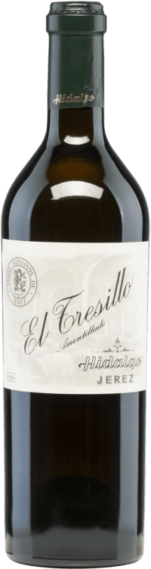 45,95 € Free Shipping | Fortified wine El Tresillo. Amontillado D.O. Manzanilla-Sanlúcar de Barrameda Andalucía y Extremadura Spain Palomino Fino Bottle 75 cl