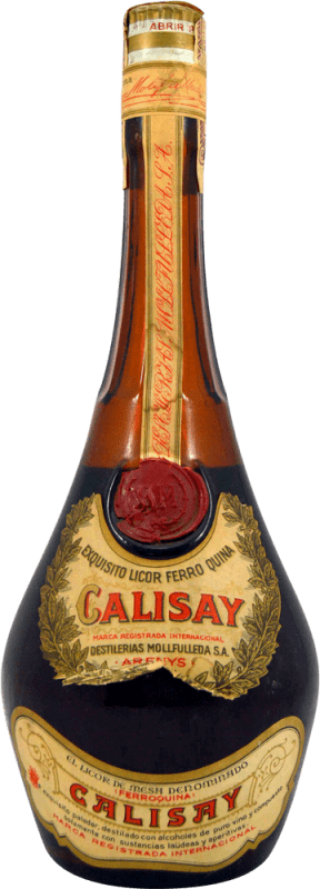 247,95 € Spedizione Gratuita | Liquori Destilerias Mollfulleda Calisay Etiqueta Deteriorada Esemplare da Collezione Spagna Bottiglia 1 L