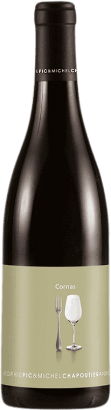 59,95 € Бесплатная доставка | Красное вино Michel Chapoutier Anne Sophie Pic A.O.C. Cornas Франция Syrah бутылка 75 cl