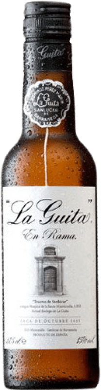 10,95 € Free Shipping | Fortified wine Hijos de Rainera Pérez Marín La Guita Manzanilla en Rama D.O. Manzanilla-Sanlúcar de Barrameda Andalucía y Extremadura Spain Palomino Fino Half Bottle 37 cl