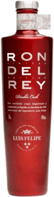 3,95 € Kostenloser Versand | Rum Rubio Rey Luis Felipe Extra Añejo Dominikanische Republik Miniaturflasche 5 cl