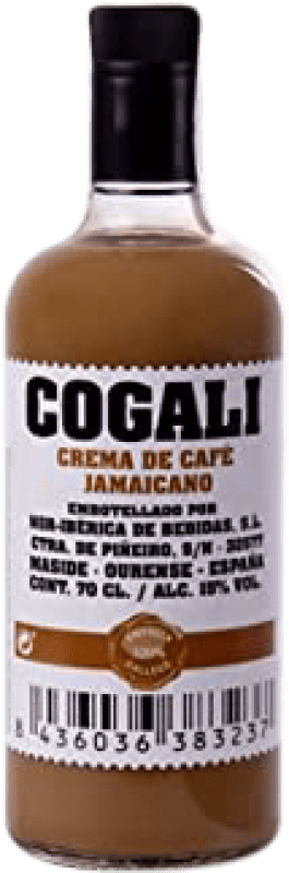 10,95 € Envío gratis | Crema de Licor Nor-Iberica de Bebidas Cogali Café Jamaicano España Botella 70 cl