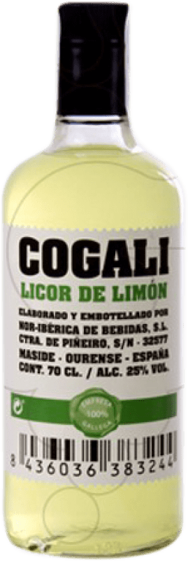 8,95 € Envío gratis | Orujo Aguardiente Nor-Iberica de Bebidas Cogali Limón España Botella 70 cl