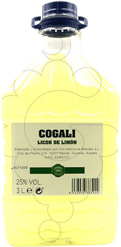 34,95 € Free Shipping | Limoncello Nor-Iberica de Bebidas Cogali Spain Jerrycan 3 L PET Limón — Lemon