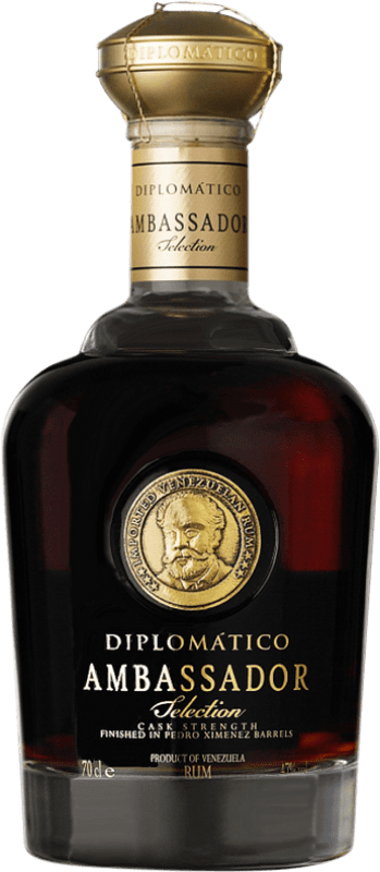 272,95 € Free Shipping | Rum Diplomático Ambassador Extra Añejo Venezuela Bottle 70 cl