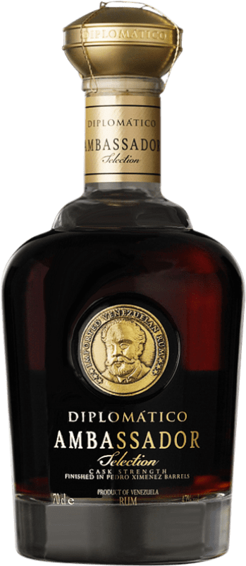 272,95 € Envio grátis | Rum Diplomático Ambassador XA Extra Añejo — Extra Envelhecido Venezuela 70 cl