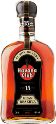 157,95 € 免费送货 | 朗姆酒 Havana Club Extra Añejo 古巴 15 岁 瓶子 70 cl