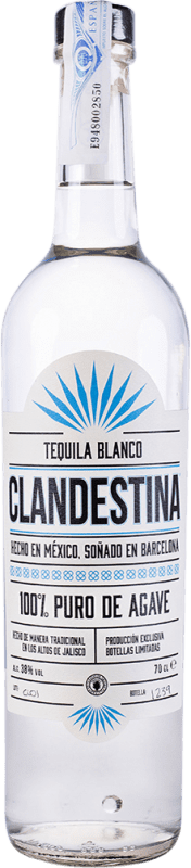 48,95 € Envio grátis | Tequila Clandestina. Blanco México Garrafa 70 cl