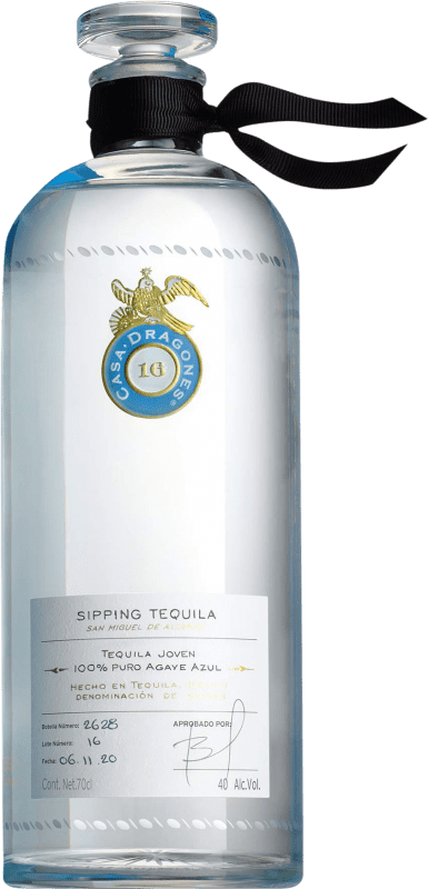 369,95 € Envío gratis | Tequila Casa Dragones Sipping Blanco México Botella 70 cl