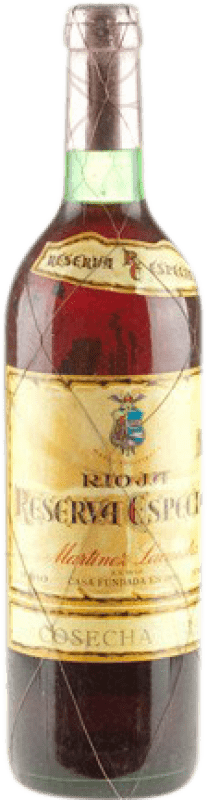 237,95 € Бесплатная доставка | Красное вино Martínez Lacuesta Especial Резерв 1958 D.O.Ca. Rioja Ла-Риоха Испания бутылка 75 cl