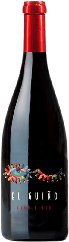 9,95 € Kostenloser Versand | Rotwein Marqués de Villalúa El Guiño D.O. Condado de Huelva Andalusien Spanien Tempranillo, Syrah, Cabernet Sauvignon Flasche 75 cl