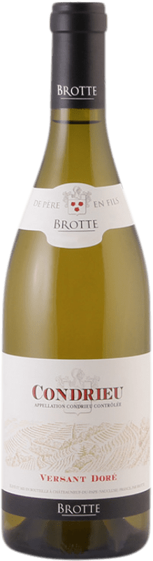 78,95 € Envío gratis | Vino blanco Brotte Versant Doré A.O.C. Condrieu Auvernia Francia Viognier Botella 75 cl