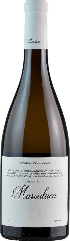 12,95 € Бесплатная доставка | Белое вино Vins de Relat Massaluca Blanco Молодой D.O. Terra Alta Каталония Испания Grenache White, Macabeo бутылка 75 cl