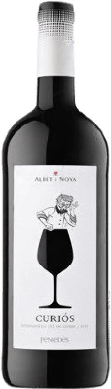 14,95 € Free Shipping | Red wine Albet i Noya Curiós tinto Young D.O. Penedès Catalonia Spain Tempranillo Magnum Bottle 1,5 L