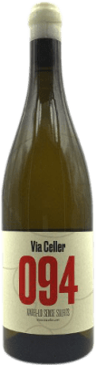 11,95 € Envío gratis | Vino Blanco Celler Via Sin Sulfitos Joven D.O. Catalunya Cataluña España Xarel·lo 75 cl