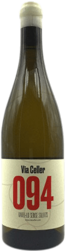 10,95 € Envío gratis | Vino blanco Celler Via Sin sulfitos Joven D.O. Catalunya Cataluña España Xarel·lo Botella 75 cl