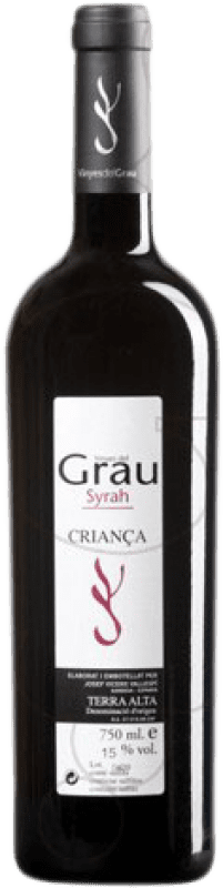 18,95 € Spedizione Gratuita | Vino rosso Josep Vicens Vinyes del Grau Crianza D.O. Terra Alta Catalogna Spagna Syrah Bottiglia 75 cl