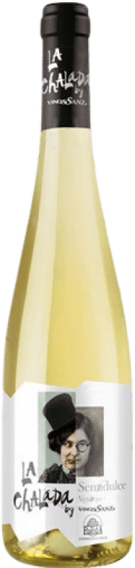 9,95 € Free Shipping | White wine Vinos Sanz La Chalada Semi-Dry Semi-Sweet Young D.O. Rueda Castilla y León Spain Verdejo Bottle 75 cl