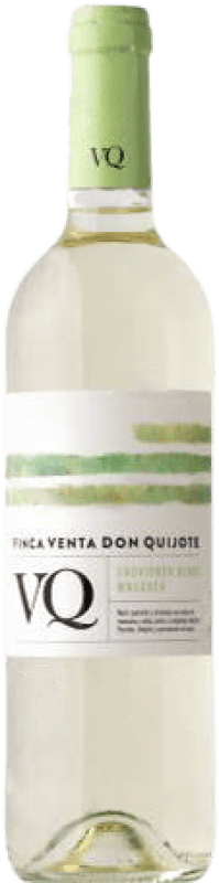 5,95 € Envío gratis | Vino Blanco J. Fernando Finca Venta de Don Quijote Joven I.G.P. Vino de la Tierra de Castilla Castilla la Mancha y Madrid España Macabeo, Sauvignon 75 cl