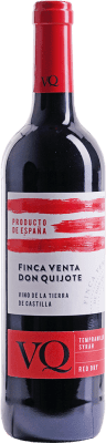 5,95 € Envío gratis | Vino tinto J. Fernando Finca Venta de Don Quijote Joven I.G.P. Vino de la Tierra de Castilla Castilla la Mancha y Madrid España Tempranillo, Syrah Botella 75 cl