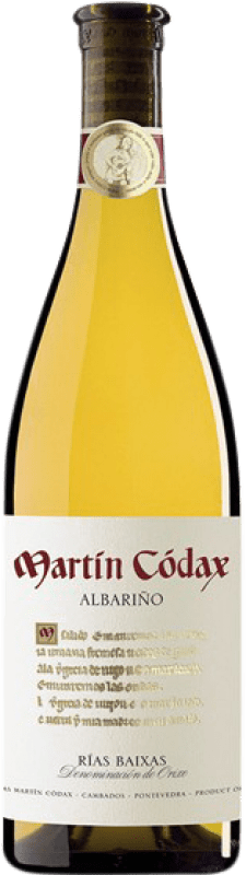 18,95 € Envío gratis | Vino blanco Martín Códax Joven D.O. Rías Baixas Galicia España Albariño Botella Magnum 1,5 L