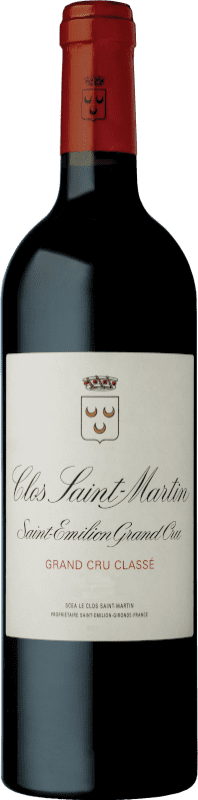 75,95 € Envío gratis | Vino tinto Château Clos Saint Martin A.O.C. Saint-Émilion Burdeos Francia Merlot, Cabernet Sauvignon, Cabernet Franc Botella 75 cl