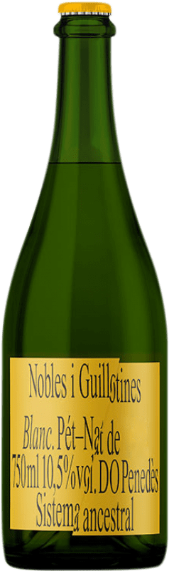 14,95 € Бесплатная доставка | Белое игристое вино Parxet Nobles i Guillotines D.O. Penedès Каталония Испания Chenin — Шенен, Sauvignon — Совиньон Eco — Эко Био Органический 75 cl