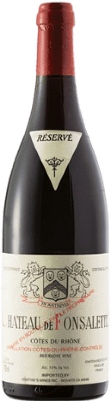 314,95 € Kostenloser Versand | Rotwein Château Fonsalette A.O.C. Côtes du Rhône Rhône Frankreich Syrah, Grenache, Cinsault Flasche 75 cl