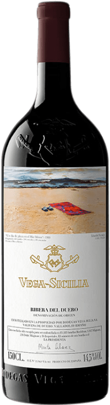 881,95 € 免费送货 | 红酒 Vega Sicilia Único D.O. Ribera del Duero 卡斯蒂利亚莱昂 西班牙 Tempranillo, Cabernet Sauvignon 瓶子 Magnum 1,5 L