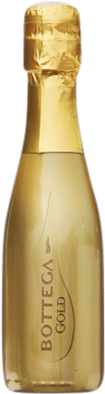 4,95 € Envío gratis | Espumoso blanco Bottega Gold Brut Reserva D.O.C. Prosecco Italia Glera Botellín 20 cl