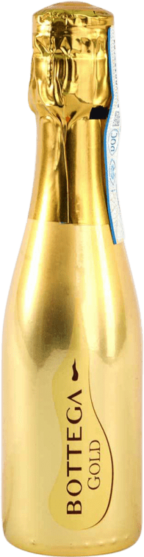 7,95 € Free Shipping | White Sparkling Wine Bottega Brut Gold Edition Reserve — Aged D.O.C. Prosecco Italy Glera Small Bottle 20 cl