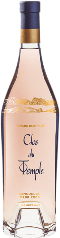 134,95 € 免费送货 | 玫瑰酒 Gérard Bertrand Clos du Temple 年轻的 I.G.P. Vin de Pays Languedoc 朗格多克 法国 Syrah, Grenache, Monastrell, Cinsault, Viognier 瓶子 75 cl