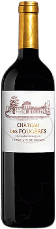 29,95 € Бесплатная доставка | Красное вино Château des Fougères Clos Montesquieu старения A.O.C. Graves Бордо Франция Merlot, Cabernet Sauvignon бутылка 75 cl